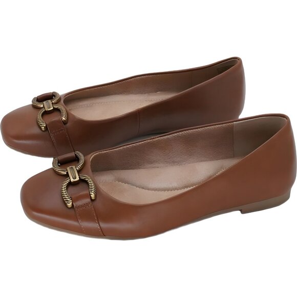 Giani Bernini Brookee Memory Foam Ballet Flat Cognac - Women's US 7M - Picture 2 of 6